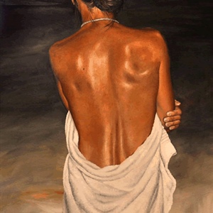 Davina Dobie Naked back paiting complete.gif
