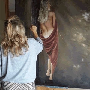 Davina Dobie naked back port elizabeth kenyan artist.gif